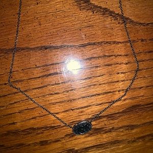 Elisa lux black on black Kendra Scott necklace